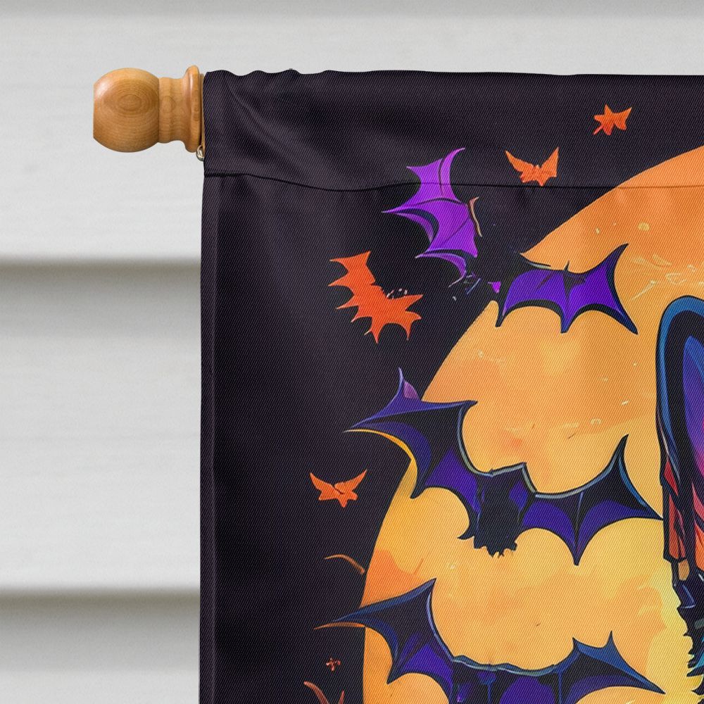 German Shepherd Witchy Halloween House Flag House-Size Decorative Flag - product view 3