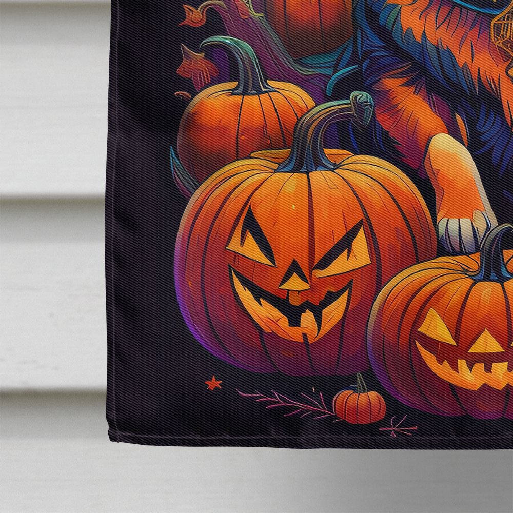 German Shepherd Witchy Halloween House Flag House-Size Decorative Flag - product view 4