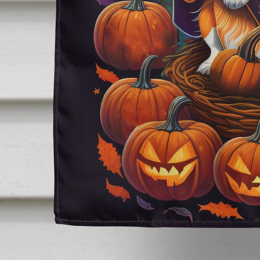 Corgi Witchy Halloween House Flag House-Size Decorative Flag - product view 4
