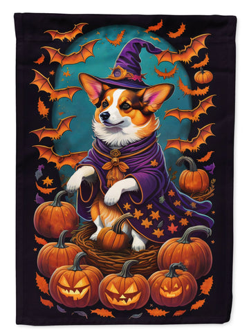 Corgi Witchy Halloween House Flag House-Size Decorative Flag