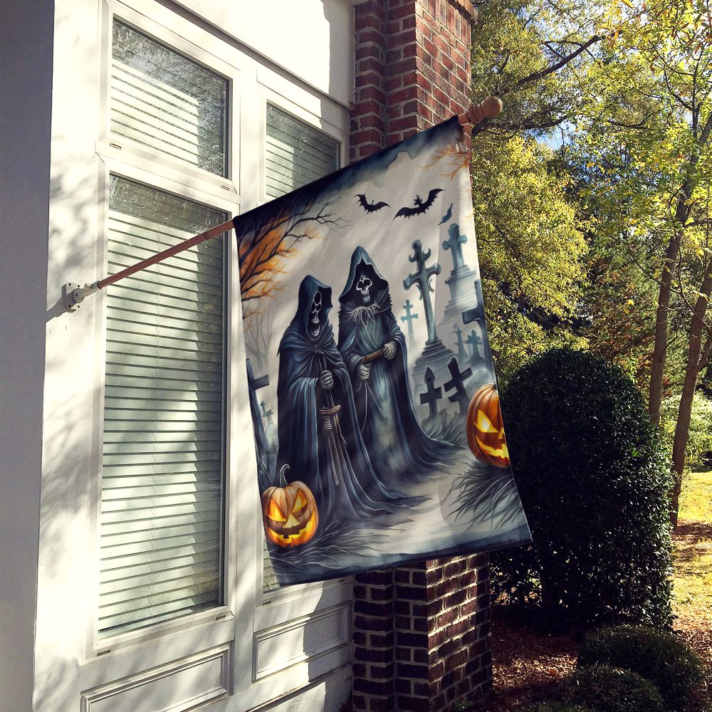The Grim Reaper Spooky Halloween House Flag House-Size Decorative Flag - product view 2