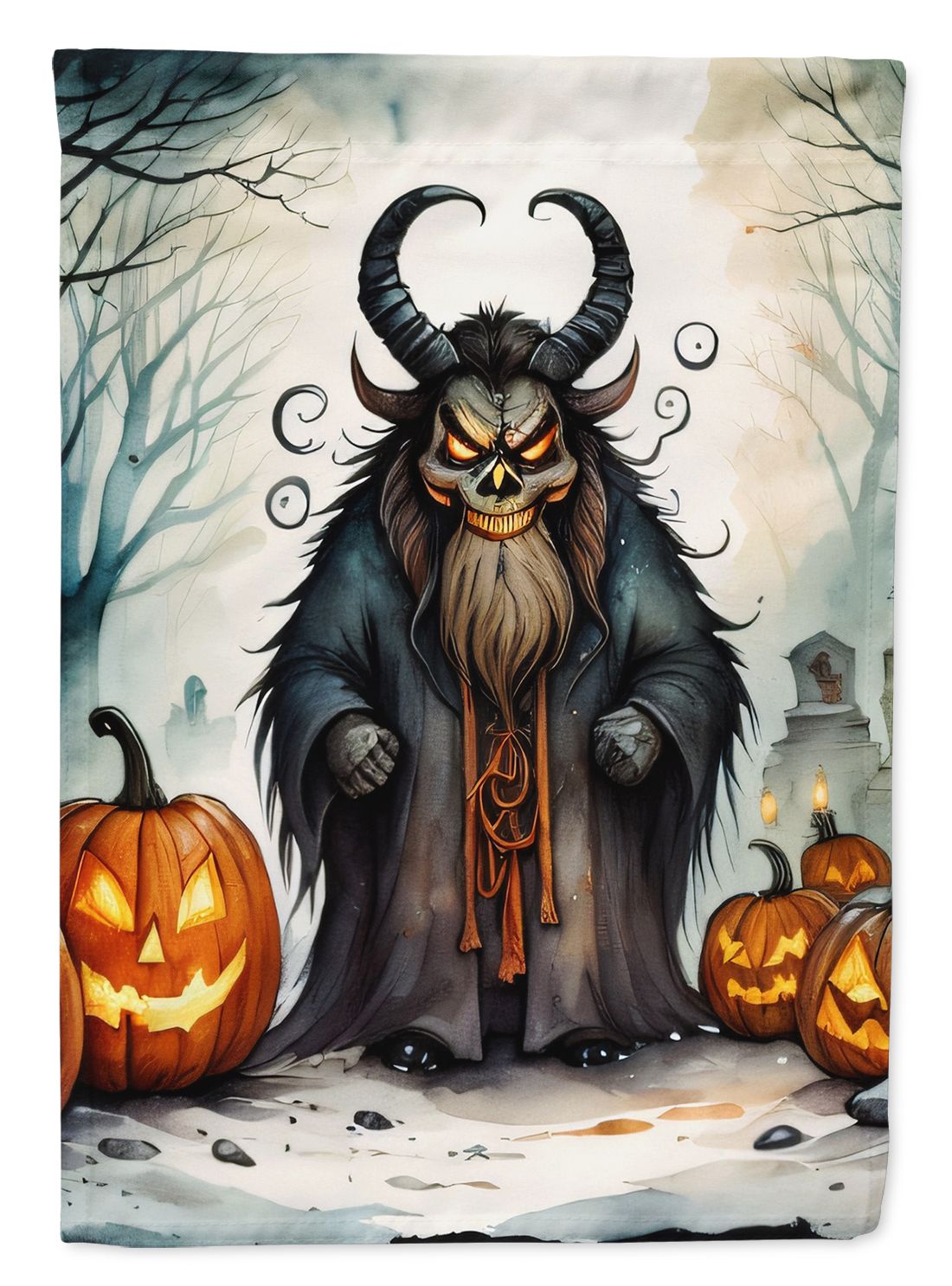 Krampus The Christmas Demon Spooky Halloween House Flag House-Size Decorative Flag