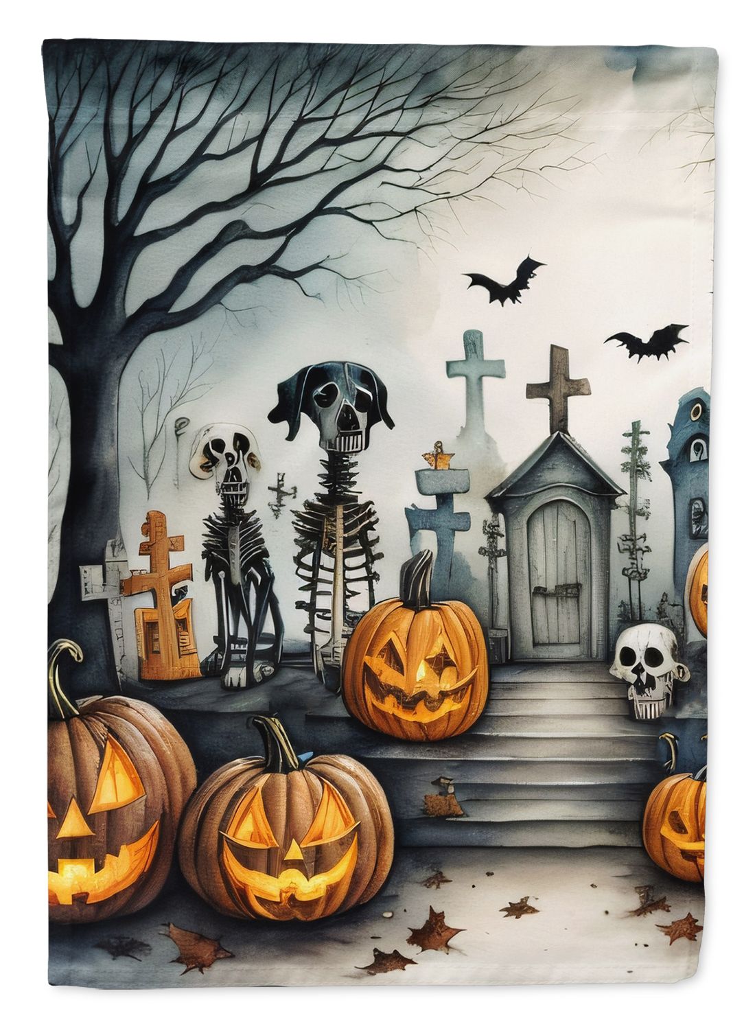 Pet Cemetery Spooky Halloween House Flag House-Size Decorative Flag