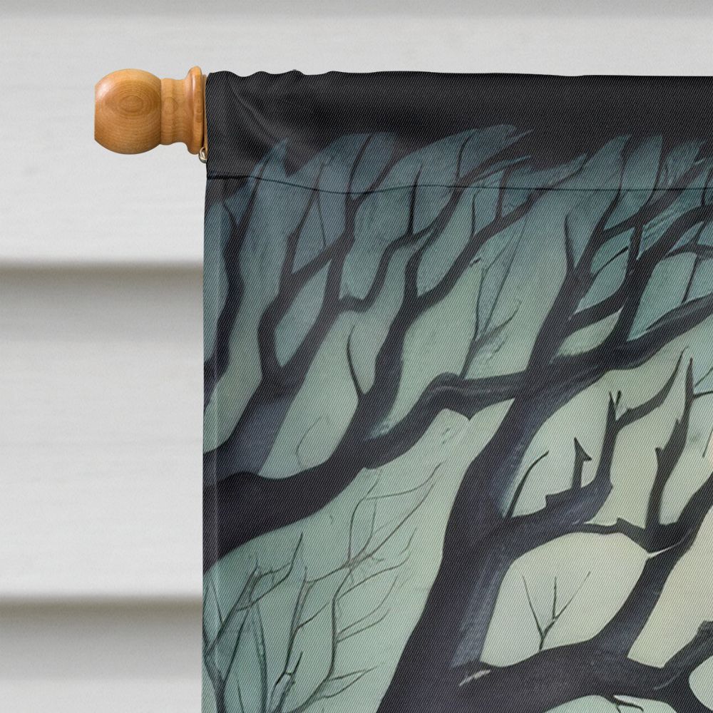 Graveyard Spooky Halloween House Flag House-Size Decorative Flag - product view 3