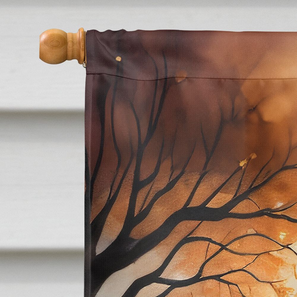 Golden Retriever Spooky Halloween House Flag House-Size Decorative Flag - product view 3