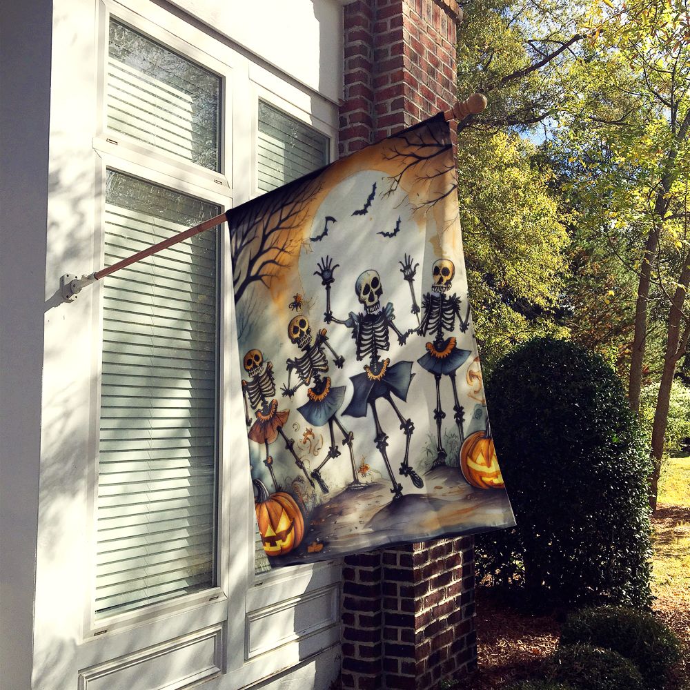 Dancing Skeletons Spooky Halloween House Flag House-Size Decorative Flag - product view 2