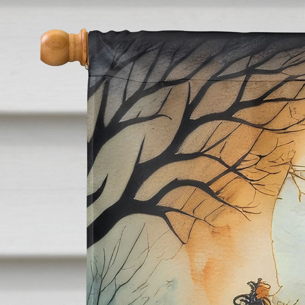 Dancing Skeletons Spooky Halloween House Flag House-Size Decorative Flag - product view 3