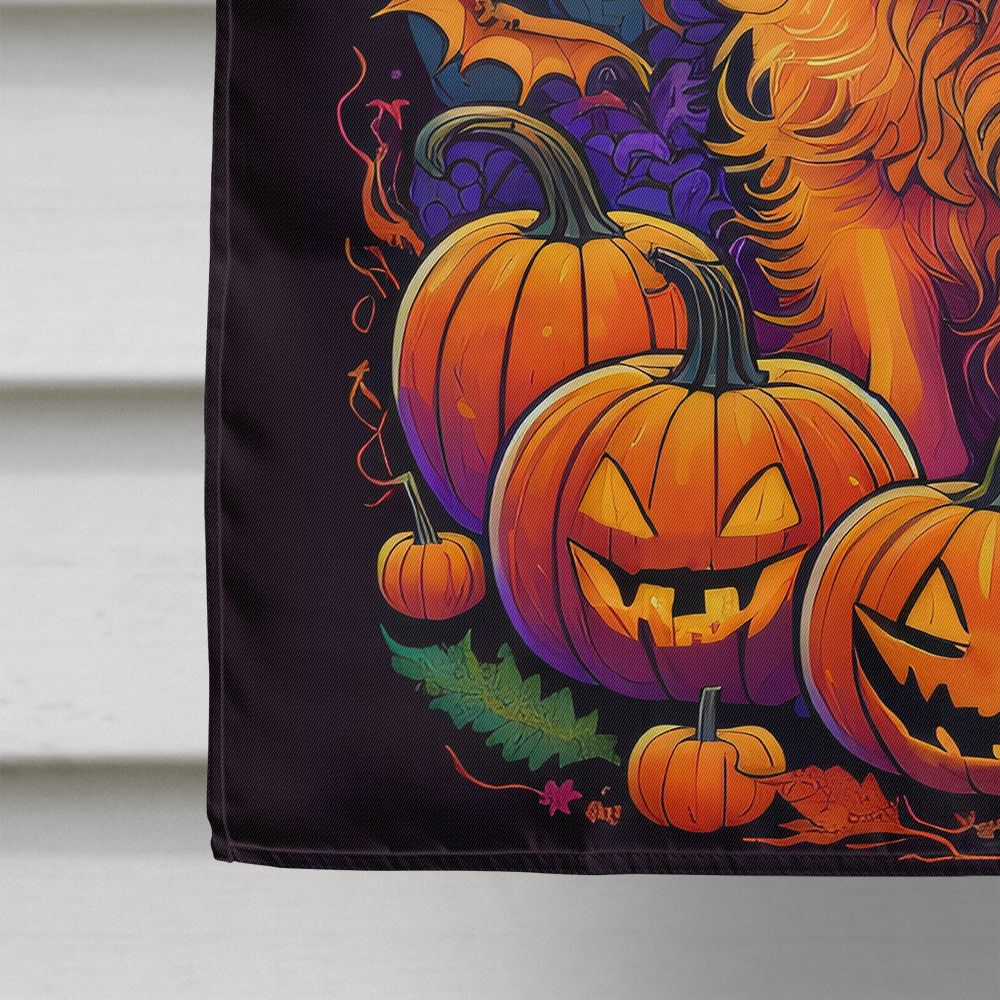 Golden Retriever Witchy Halloween House Flag House-Size Decorative Flag - product view 4