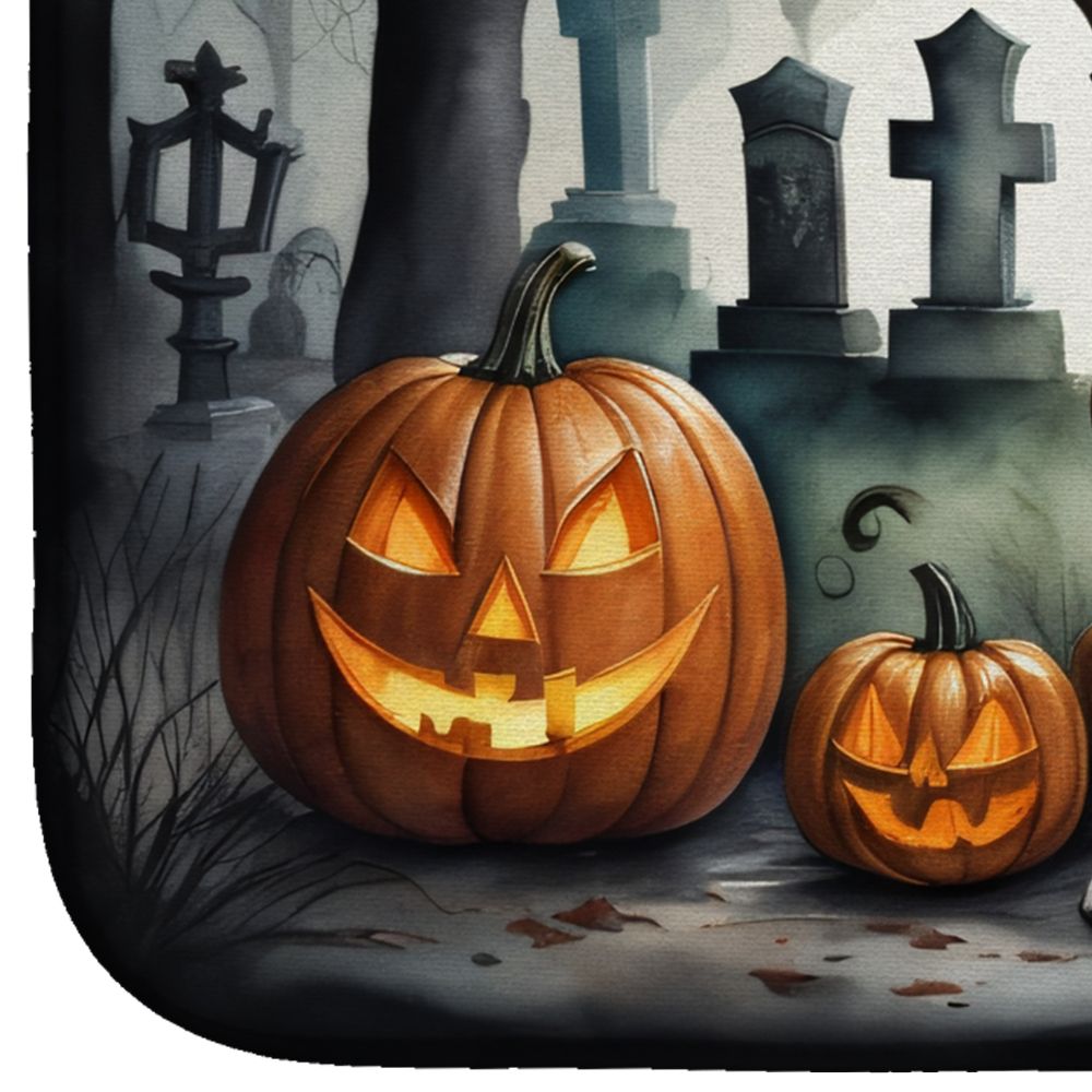 Boxer Spooky Halloween Dish Drying Mat 14 x 21 in, Multicolor - product view 4