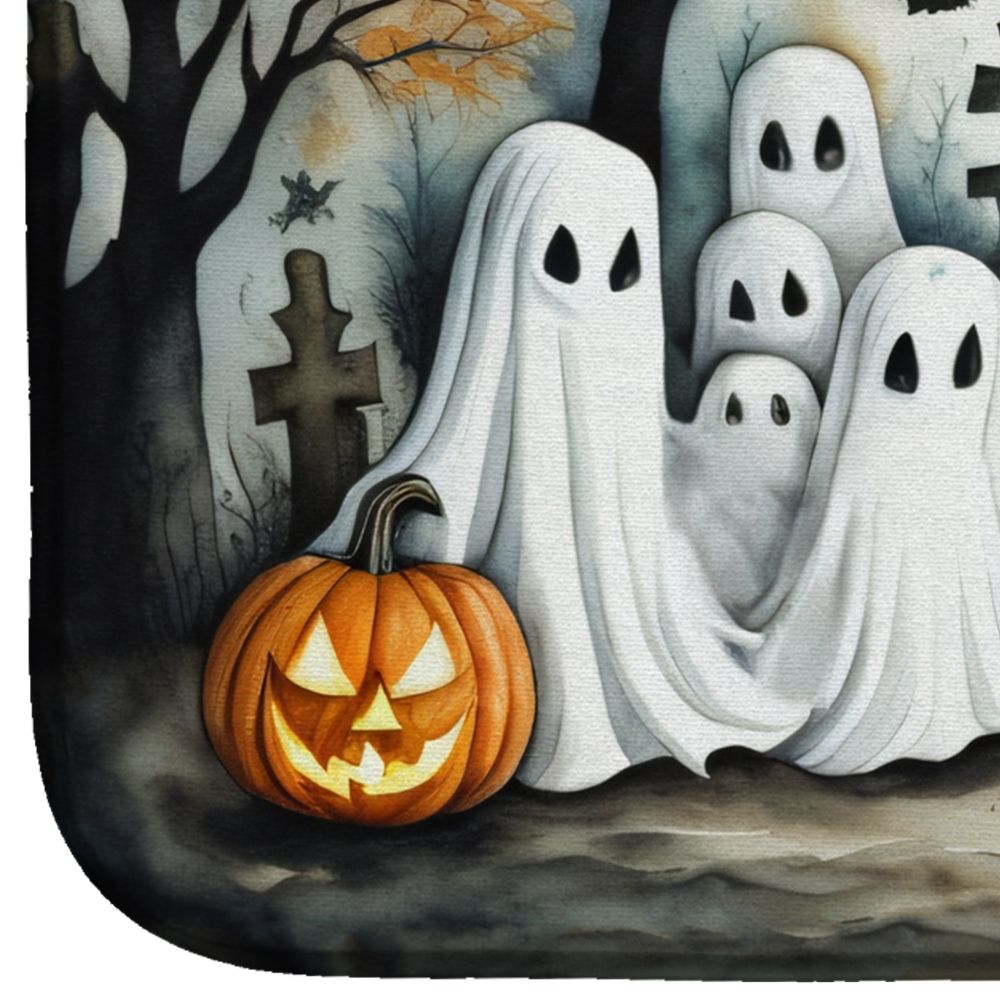 Ghosts Spooky Halloween Dish Drying Mat 14 x 21 in, Multicolor - product view 4