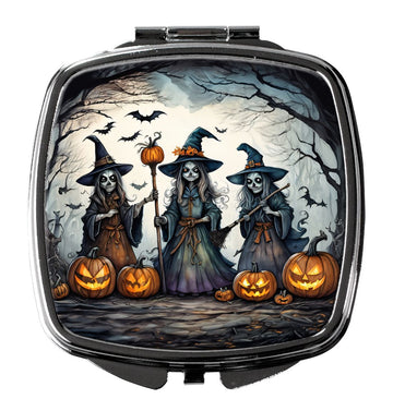 Witches Spooky Halloween Compact Mirror Compact Travel Makeup Mirror