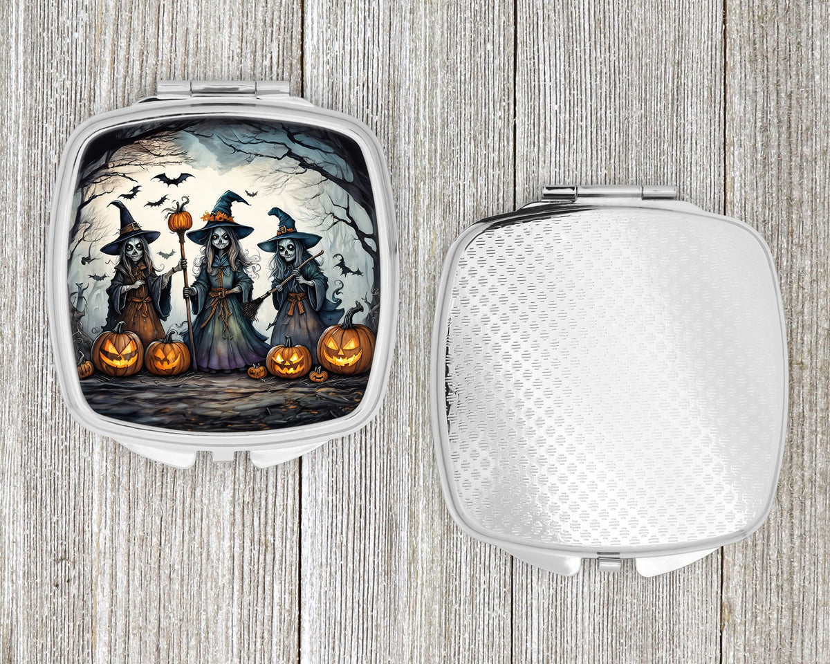 Witches Spooky Halloween Compact Mirror Compact Travel Makeup Mirror - product view 4