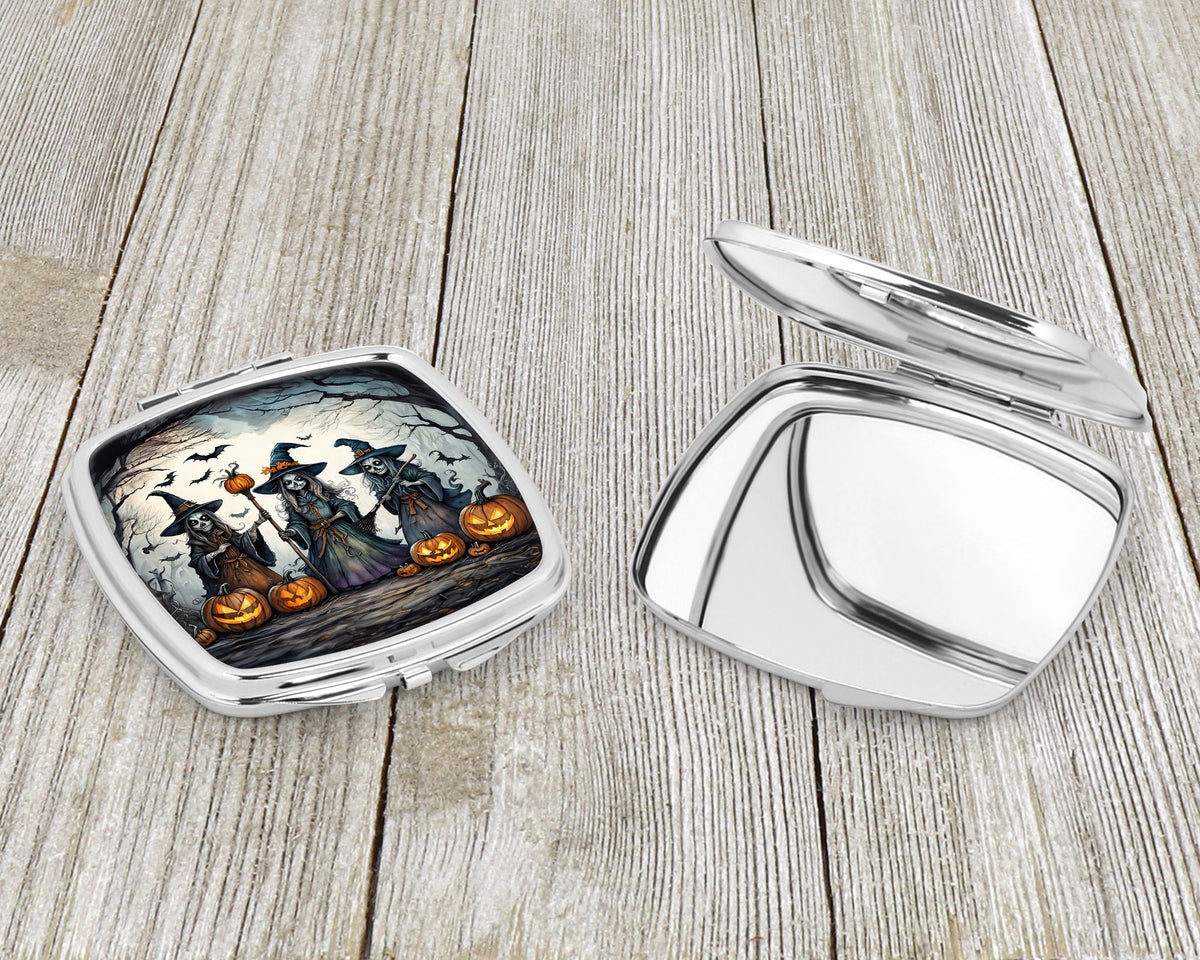Witches Spooky Halloween Compact Mirror Compact Travel Makeup Mirror - product view 3