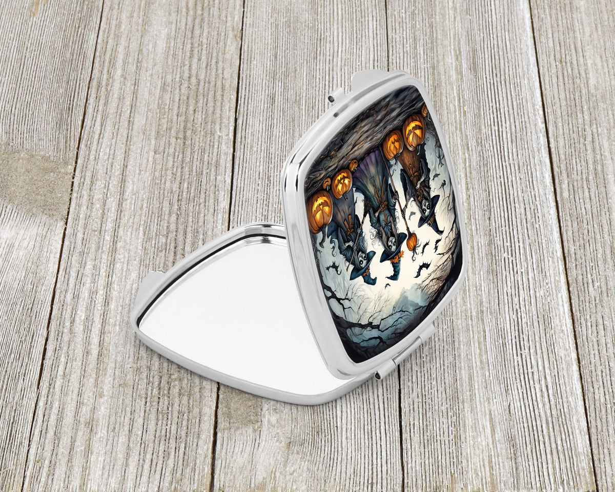 Witches Spooky Halloween Compact Mirror Compact Travel Makeup Mirror - product view 2