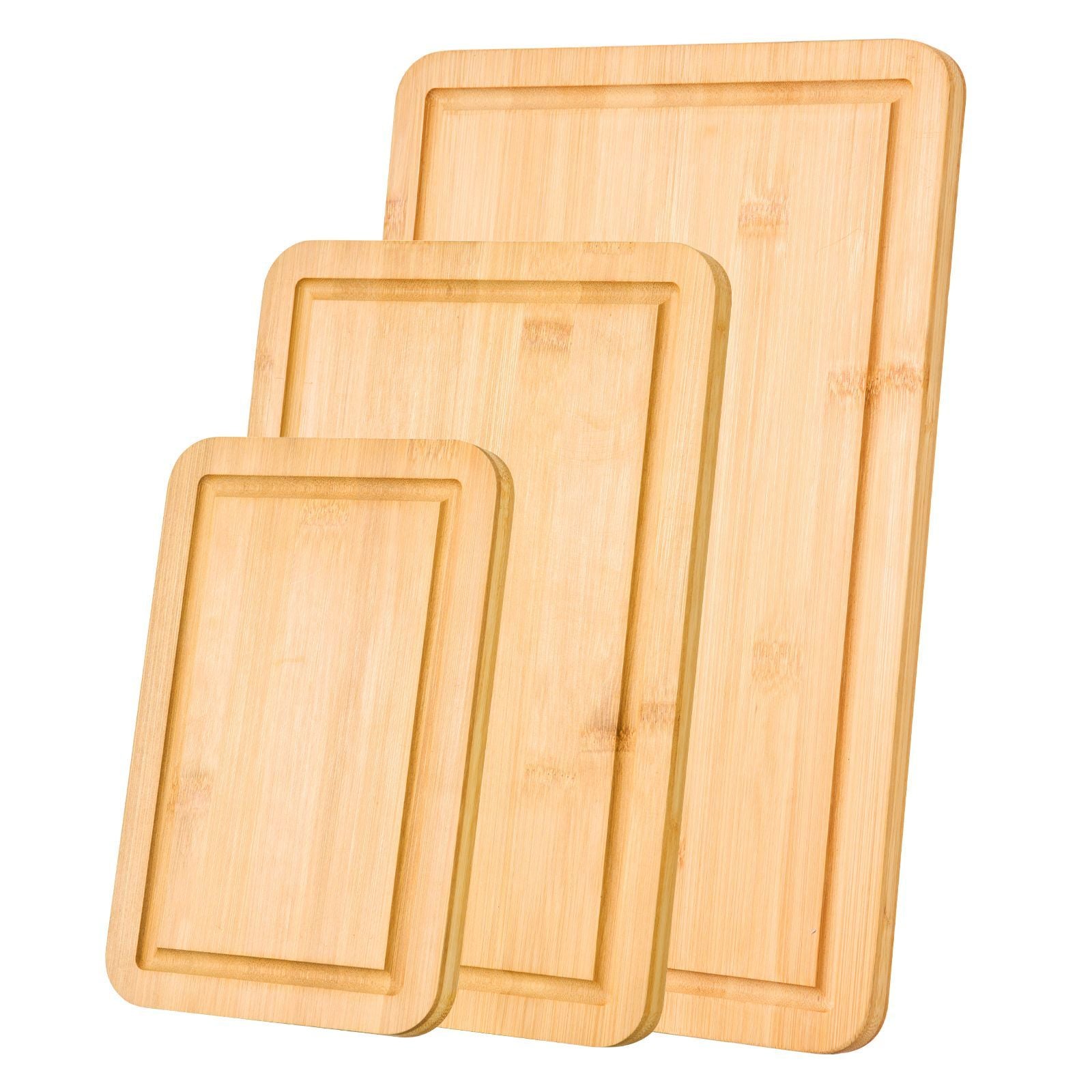 VEVOR 3-Piece Bamboo Cutting Board Set