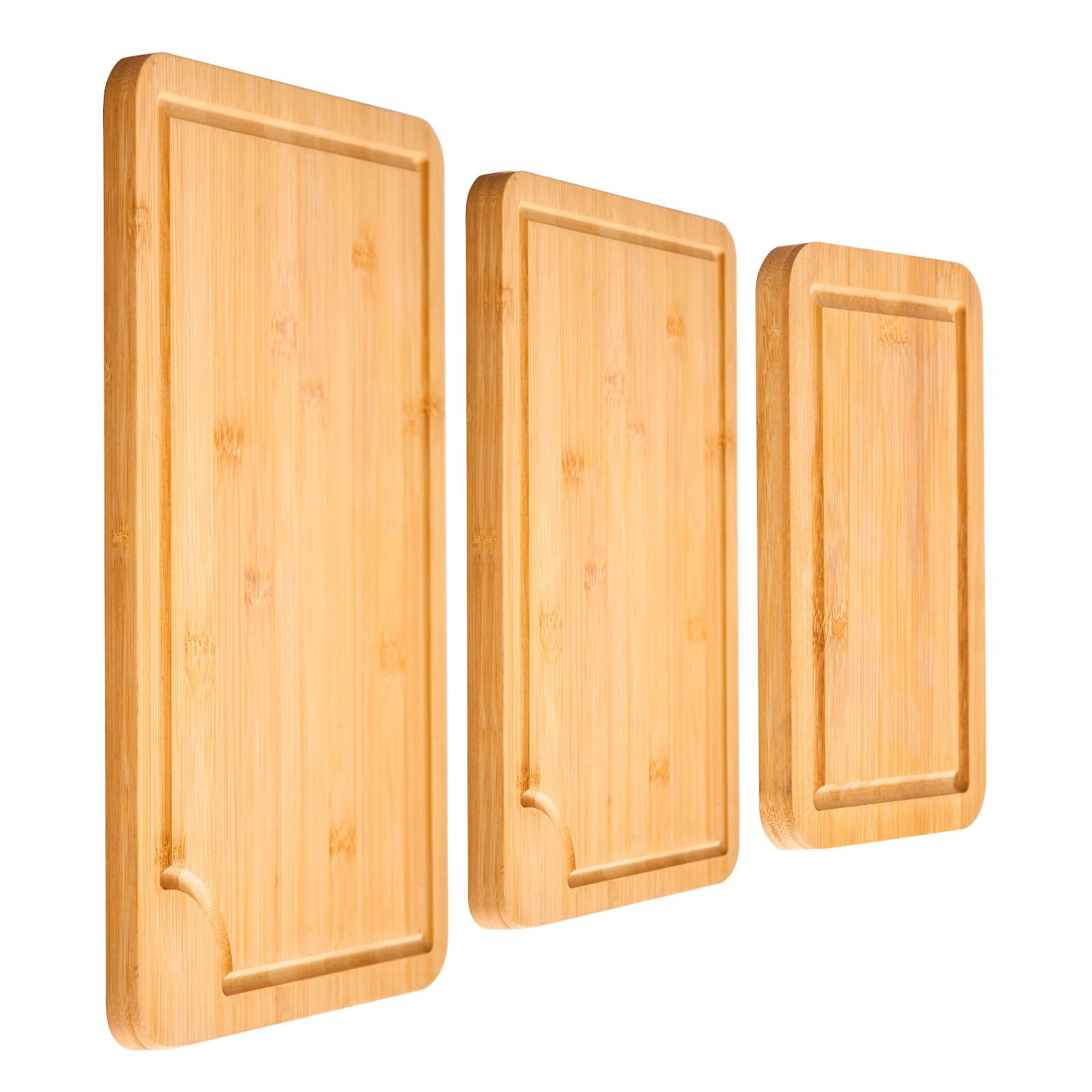 VEVOR 3-Piece Bamboo Cutting Board Set