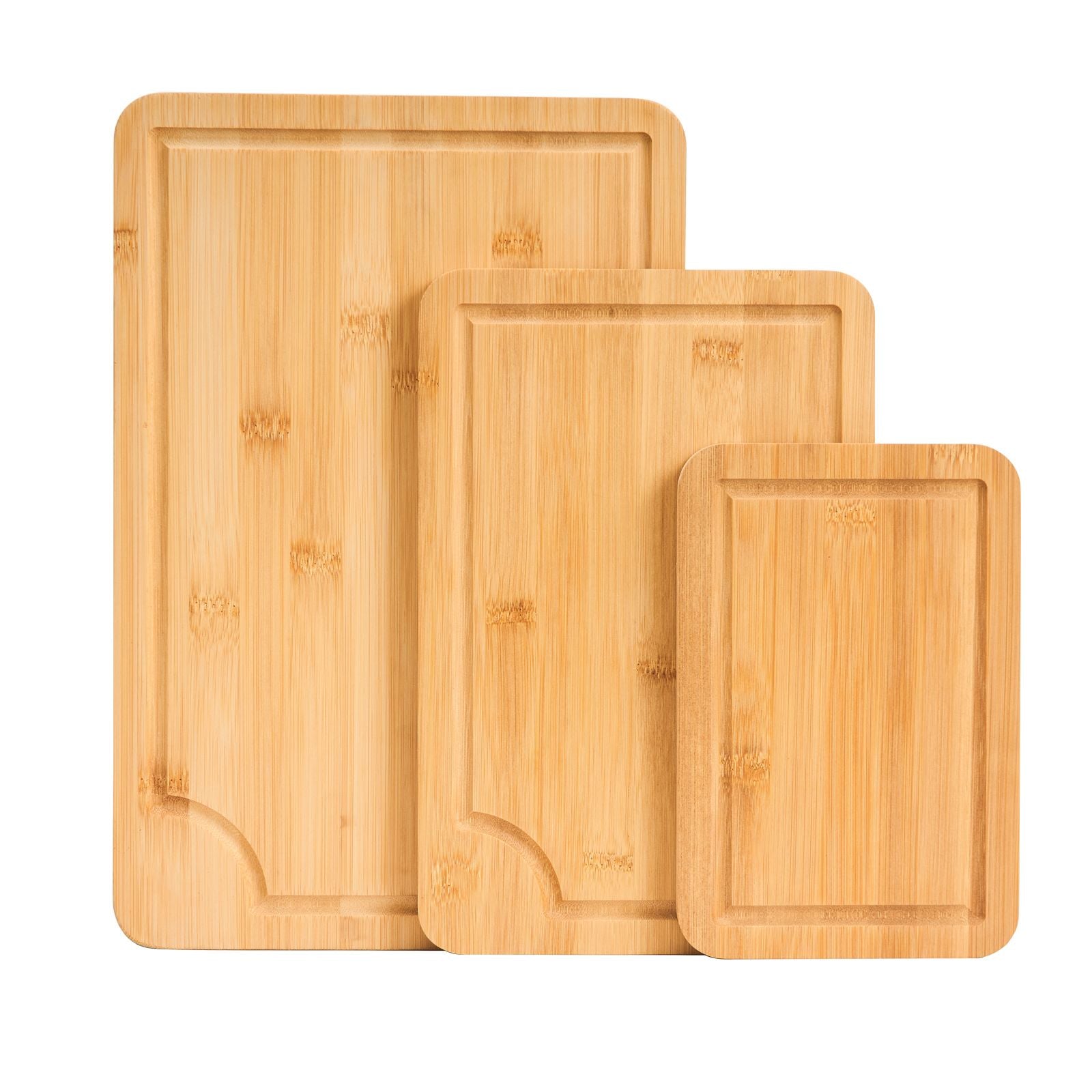 VEVOR 3-Piece Bamboo Cutting Board Set