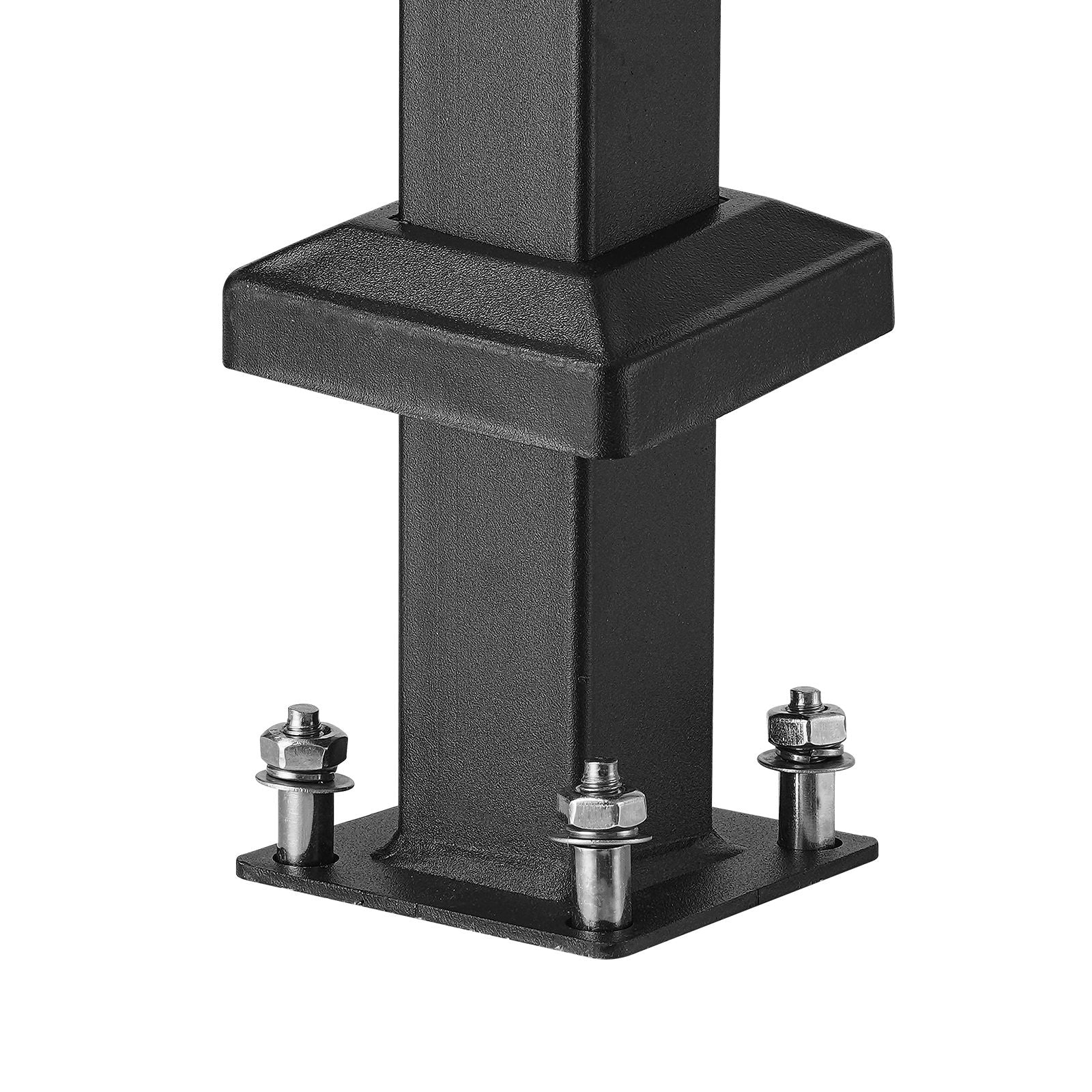VEVOR Outdoor Stair Handrail for 2-3 Steps, Black
