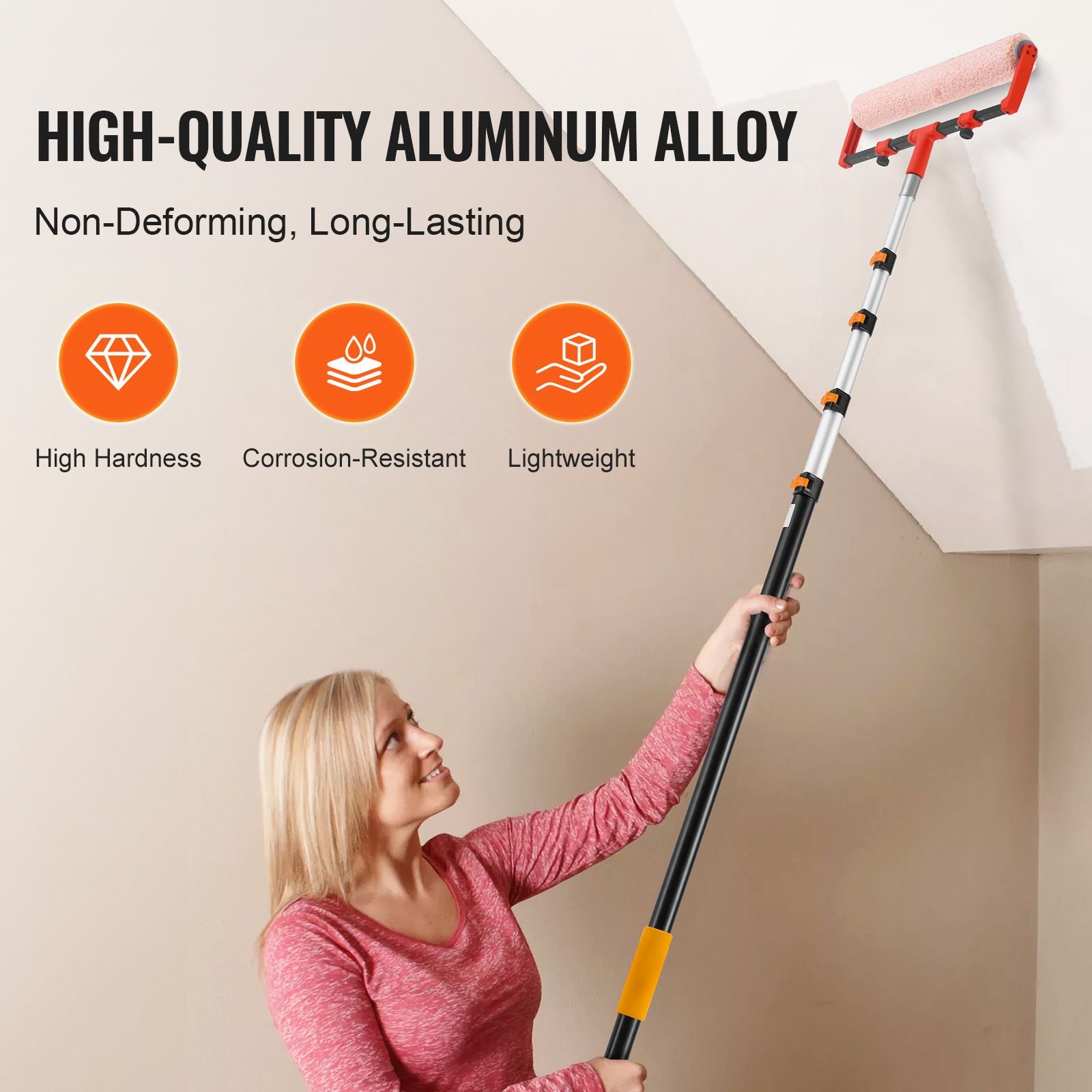 VEVOR 6-24 ft Telescoping Extension Pole, Aluminum