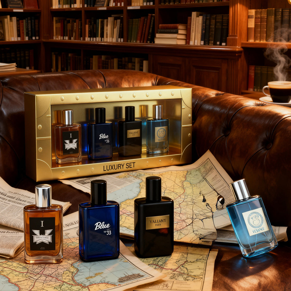 4-Piece men's Perfume Gift Set (0.68oz Each ) - 4Long-Lasting Fruity aroma & Fresh Scents, The Perfect Holiday, Date & Party Gift - product view 3