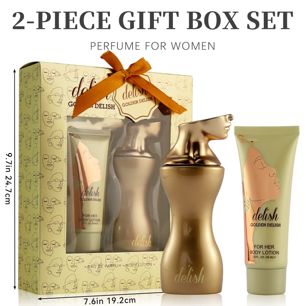2-Piece Set, Women's Eau de Parfum Spray And Body Lotion Gift Box, Long Lasting Fragrance, A Floral Fruity Gourmand Fragrance - product view 4