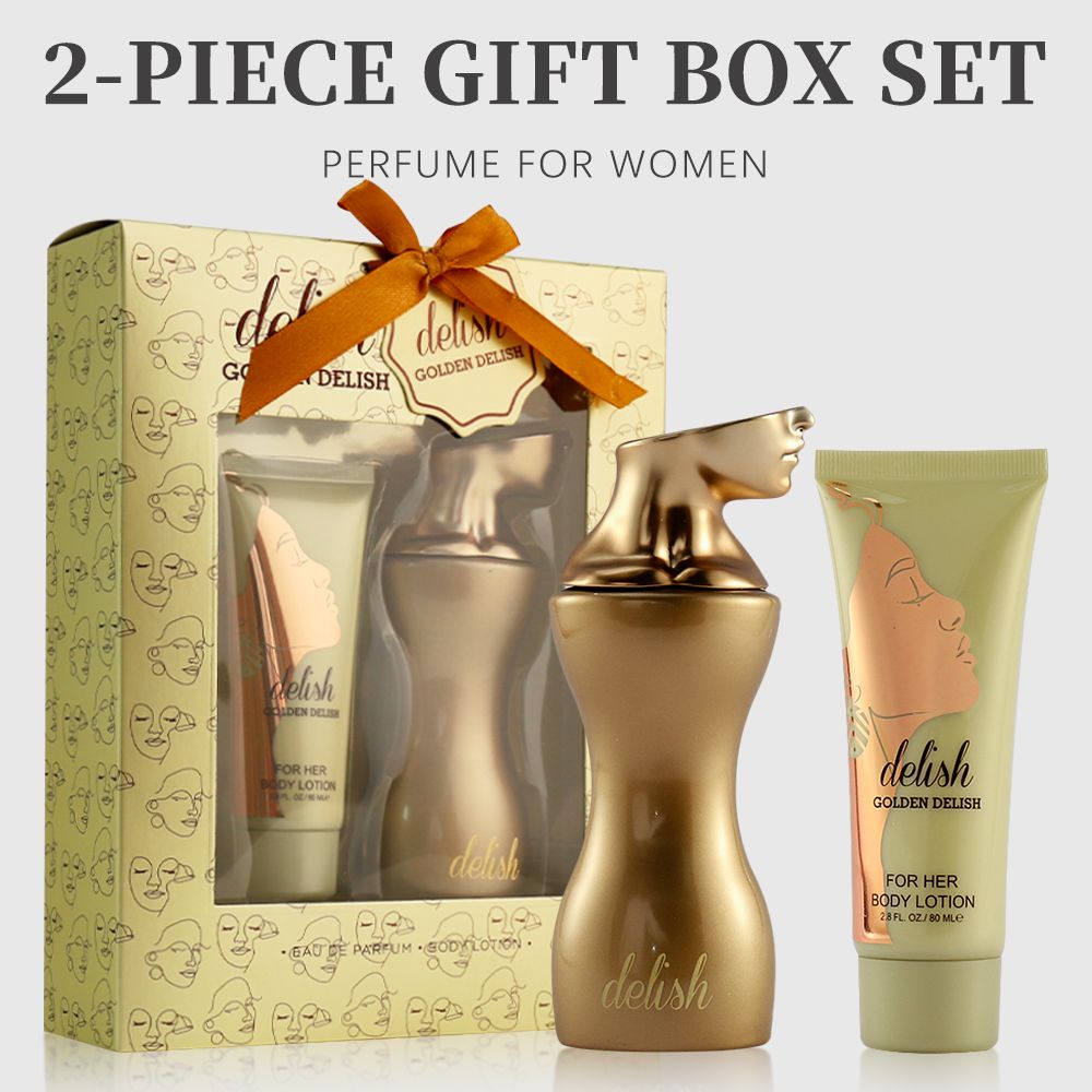 2-Piece Set, Women's Eau de Parfum Spray And Body Lotion Gift Box, Long Lasting Fragrance, A Floral Fruity Gourmand Fragrance