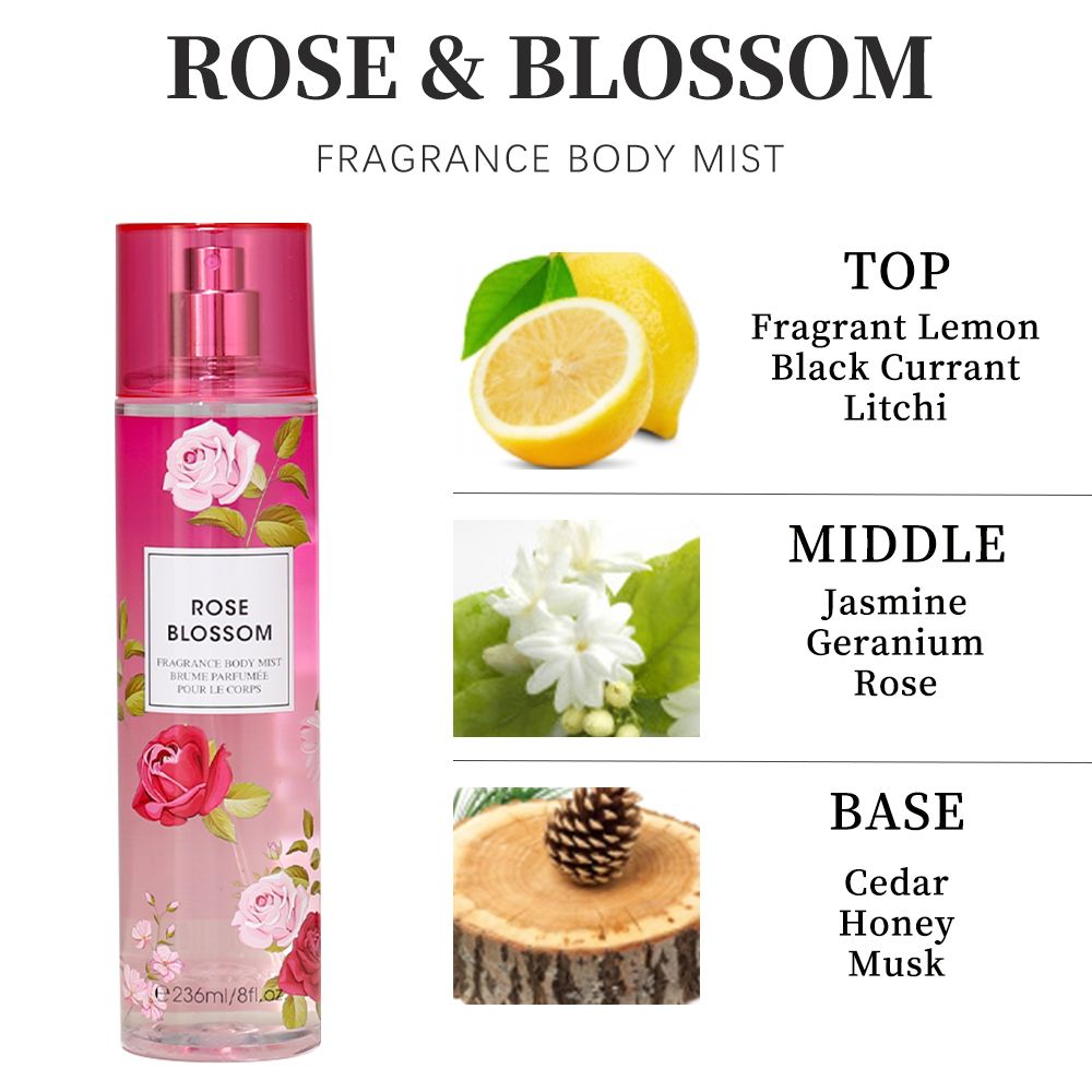 Women's Floral Hair & Body Fragrance Mist, 8 fl oz - product view 3