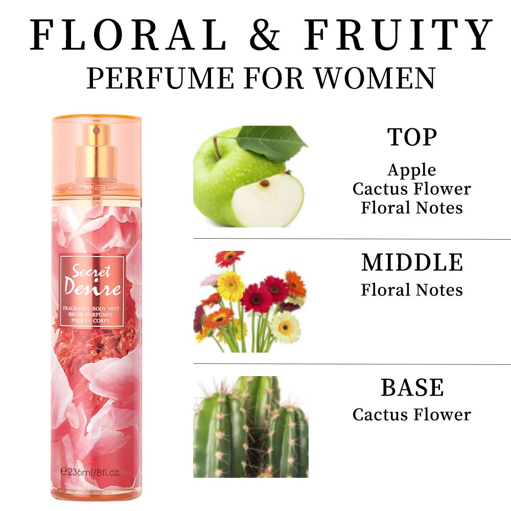 Women's Floral Hair & Body Fragrance Mist, 8 fl oz