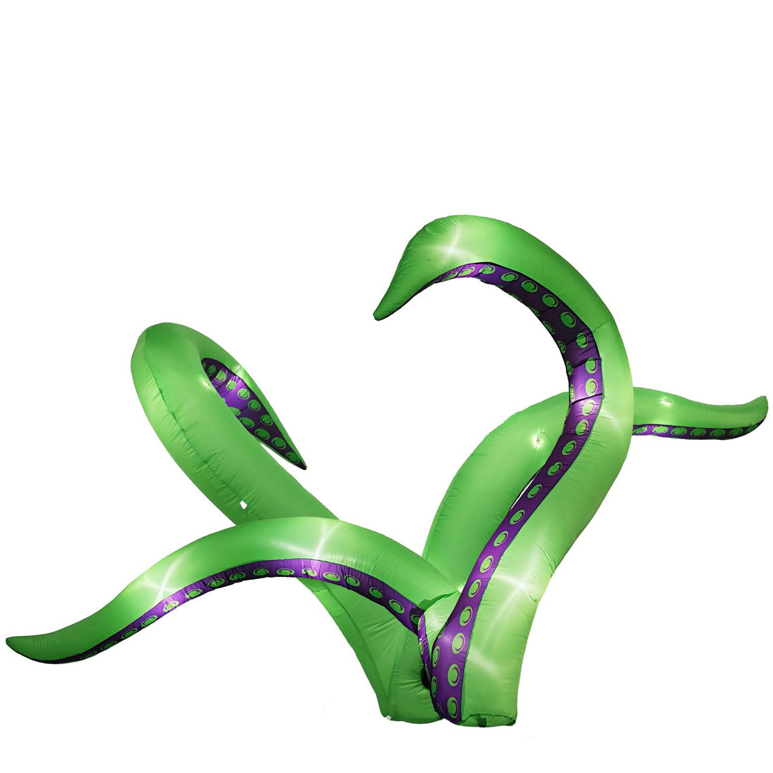 2 Pack Halloween Inflatable Octopus Tentacles Outdoor Decorations, Blow Up Hanging Decoration with Built-in LED Lights, Striking Window Decor for