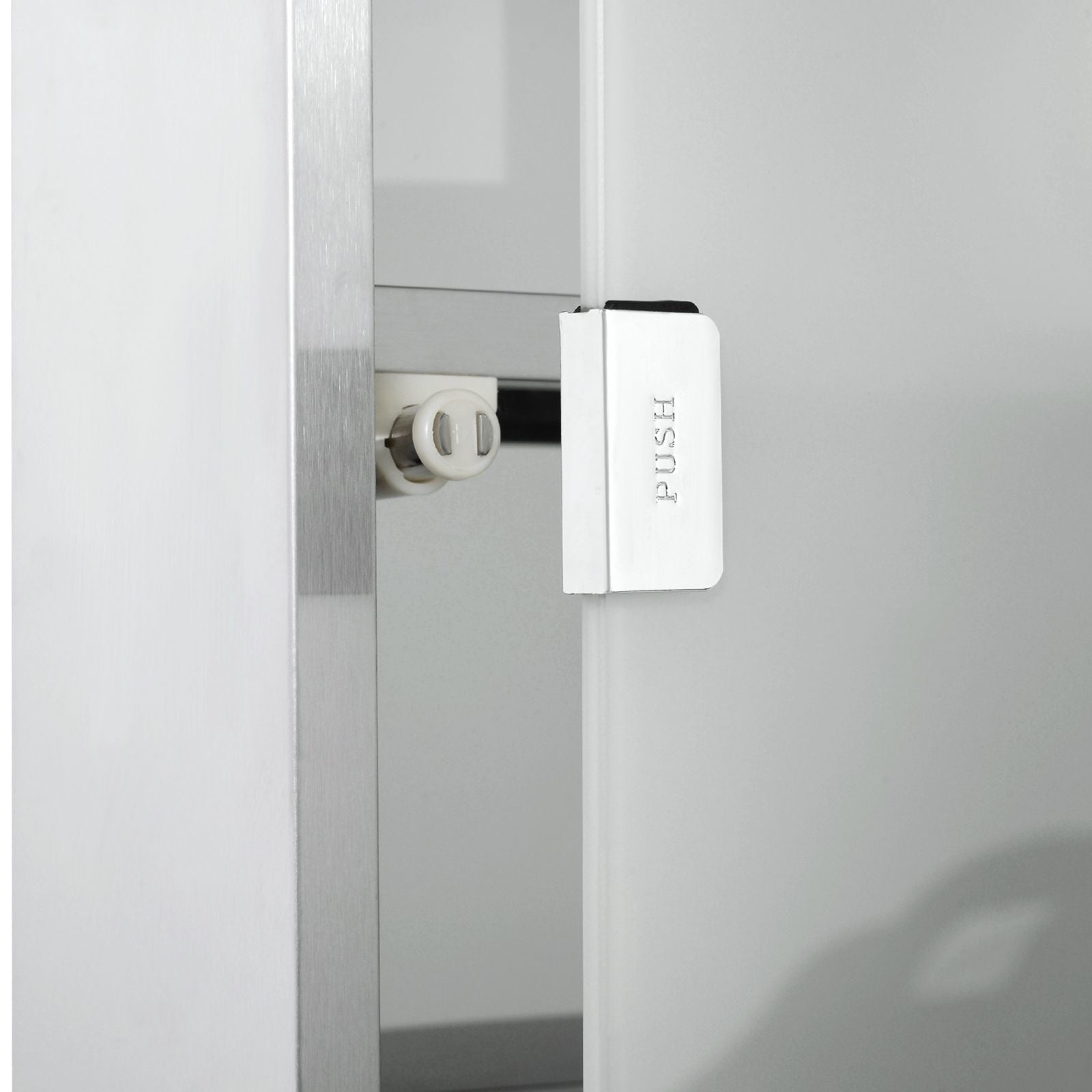 HOMCOM 12 x 24 in Lockable Stainless Steel Medicine Cabinet, Silver