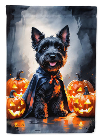 Scottish Terrier Puppy Halloween House Flag House-Size Decorative Flag
