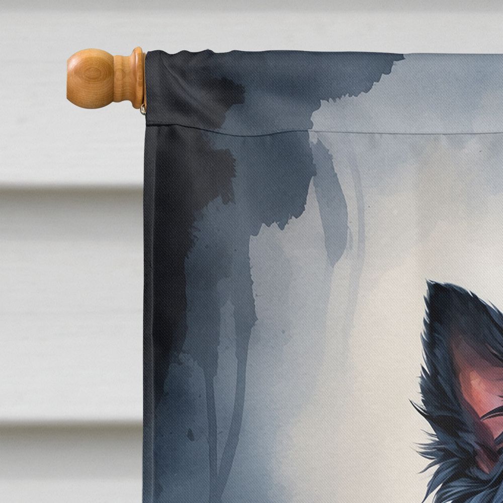 Scottish Terrier Puppy Halloween House Flag House-Size Decorative Flag - product view 3