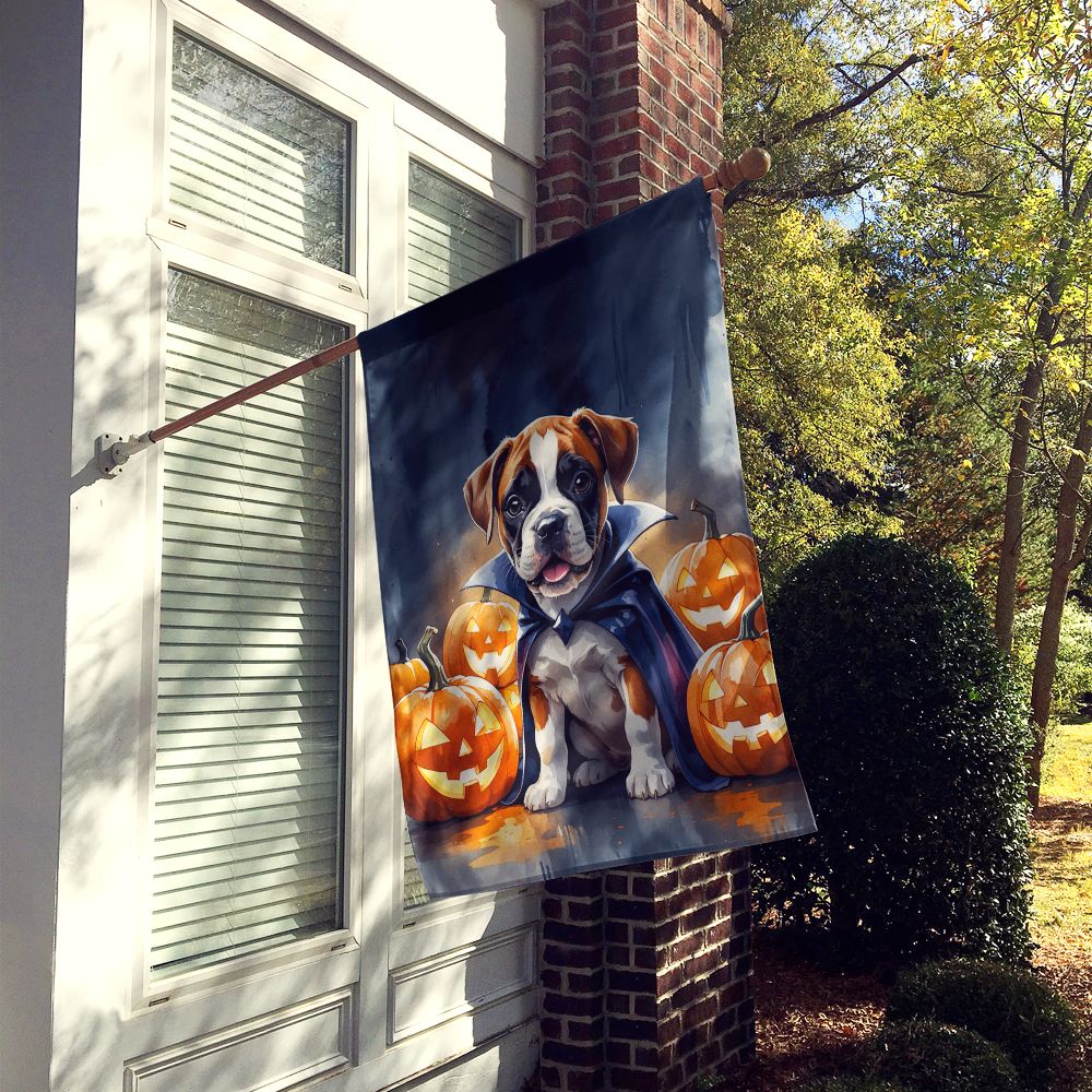 Boxer Puppy Halloween House Flag House-Size Decorative Flag - product view 2