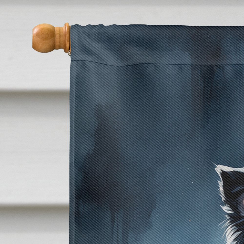 Border Collie Puppy Halloween House Flag House-Size Decorative Flag - product view 3