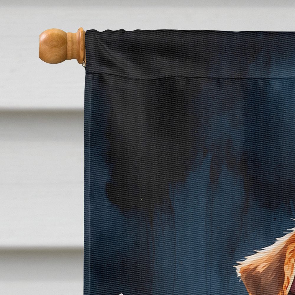 Airedale Terrier Puppy Halloween House Flag House-Size Decorative Flag - product view 3