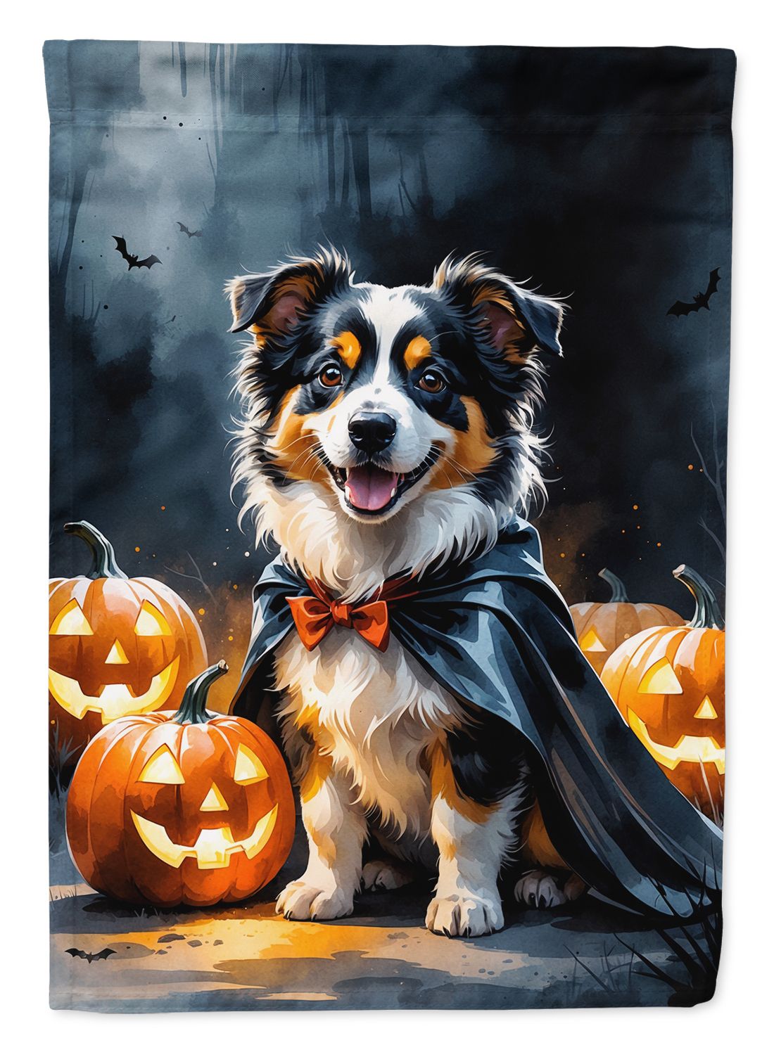 Sheltie Puppy Halloween House Flag House-Size Decorative Flag