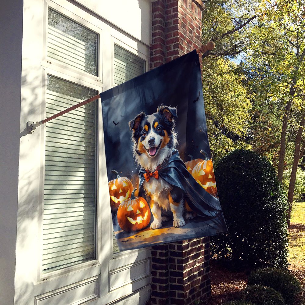 Sheltie Puppy Halloween House Flag House-Size Decorative Flag - product view 2