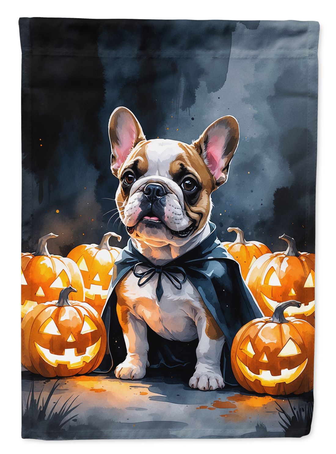 French Bulldog Puppy Halloween House Flag House-Size Decorative Flag