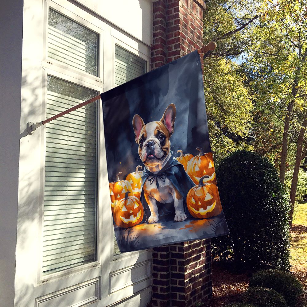 French Bulldog Puppy Halloween House Flag House-Size Decorative Flag