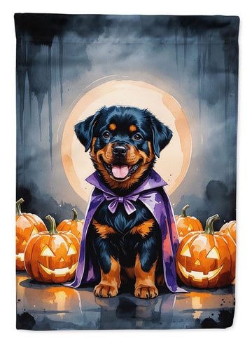 Rottweiler Puppy Halloween House Flag House-Size Decorative Flag