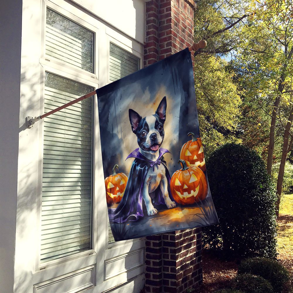 Boston Terrier Puppy Halloween House Flag House-Size Decorative Flag - product view 2