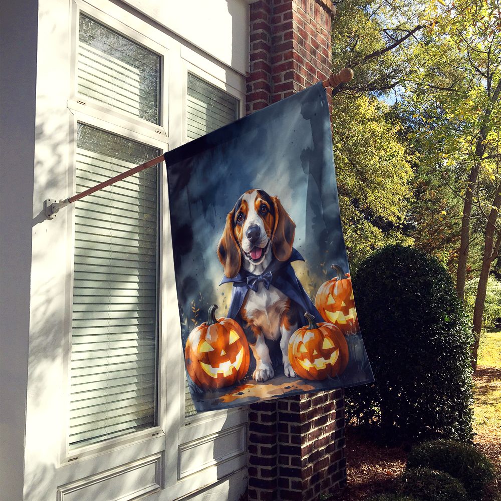 Basset Hound Puppy Halloween House Flag House-Size Decorative Flag - product view 2