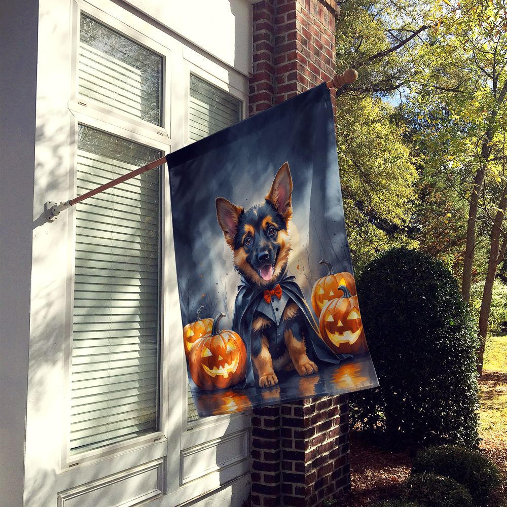 German Shepherd Puppy Halloween House Flag House-Size Decorative Flag - product view 2