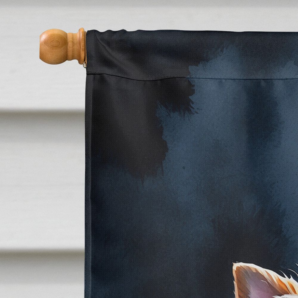 Yorkshire Terrier Puppy Halloween House Flag House-Size Decorative Flag - product view 3