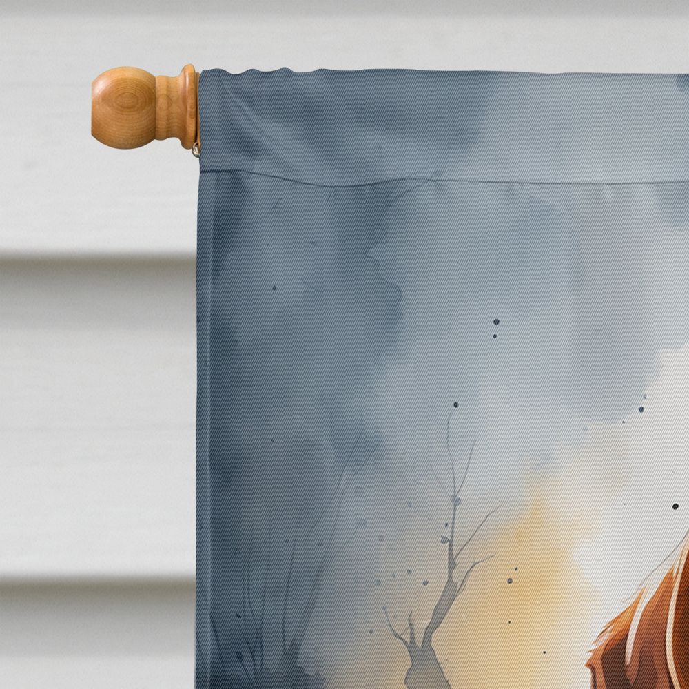 Vizsla Puppy Halloween House Flag House-Size Decorative Flag - product view 3