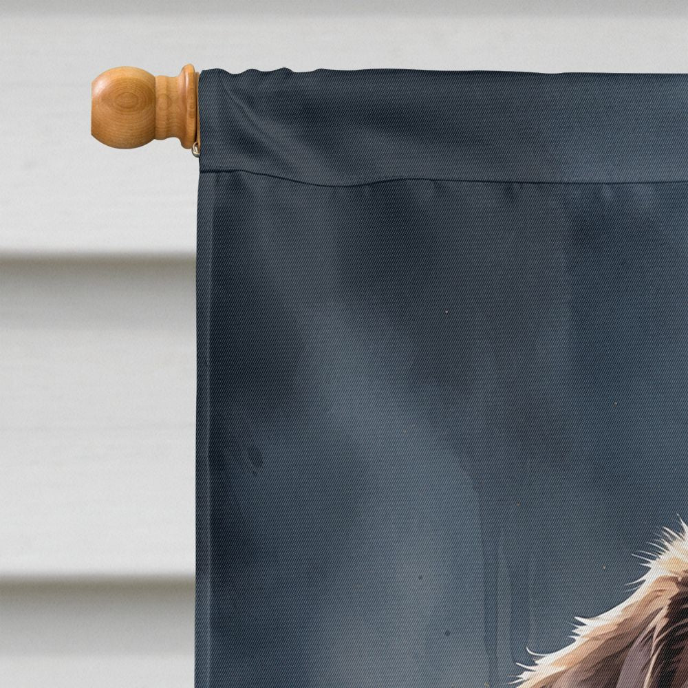 Chocolate Labrador Retriever Puppy Halloween House Flag House-Size Decorative Flag - product view 3