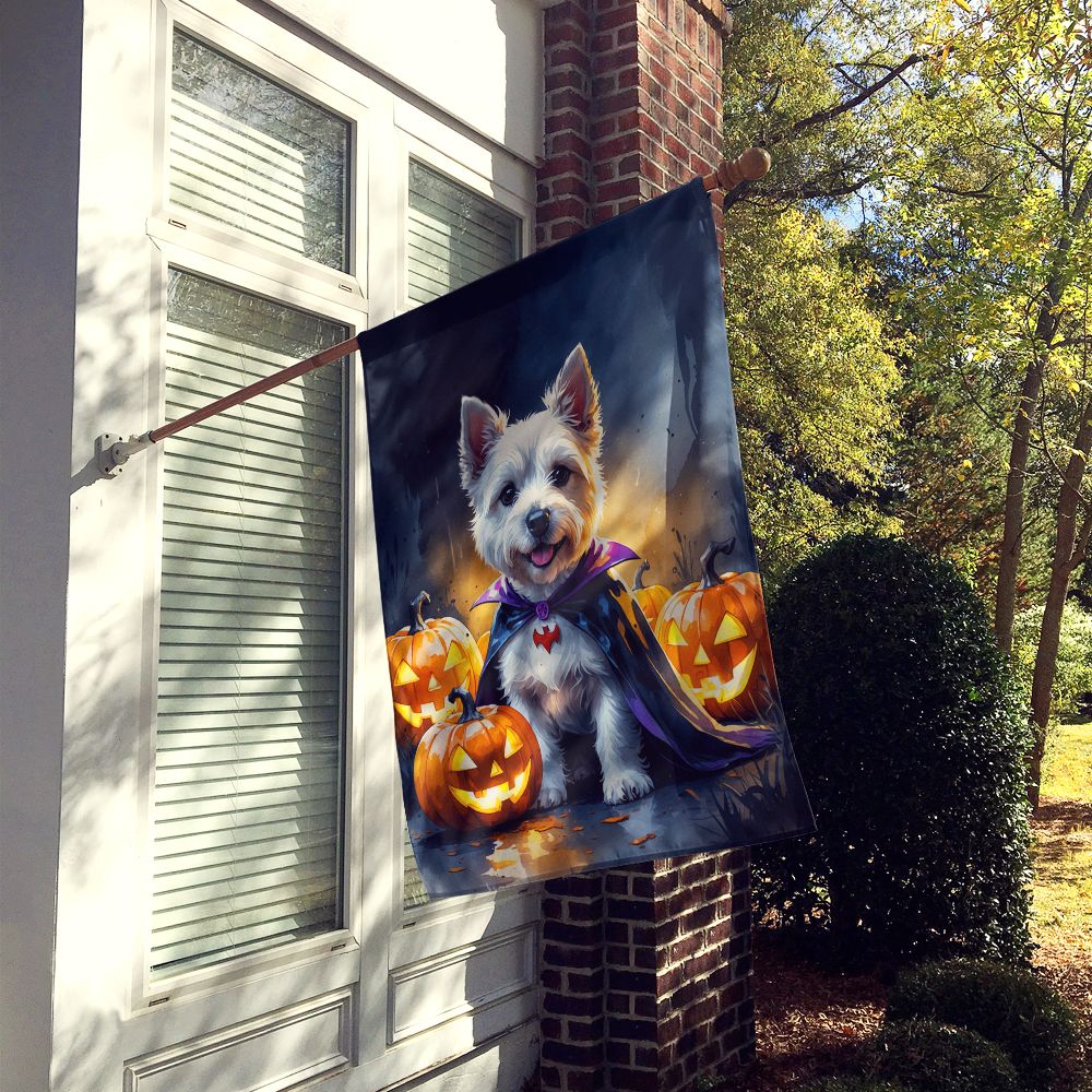 Westie Spaniel Puppy Halloween House Flag House-Size Decorative Flag