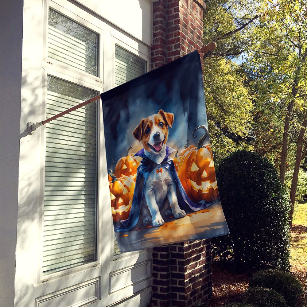 Jack Russell Terrier Puppy Halloween House Flag House-Size Decorative Flag