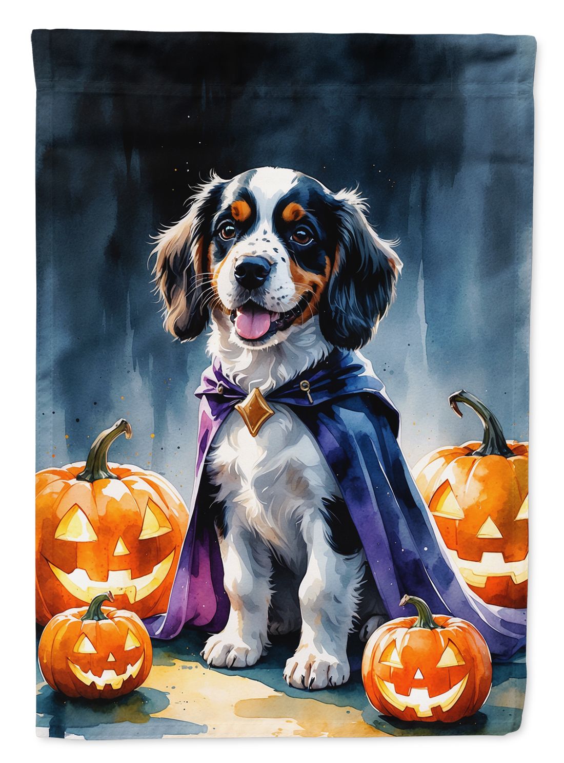 Welsh Springer Spaniel Puppy Halloween House Flag House-Size Decorative Flag