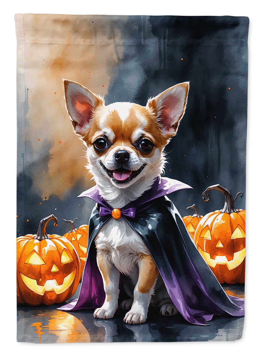 Chihuahua Puppy Halloween House Flag House-Size Decorative Flag